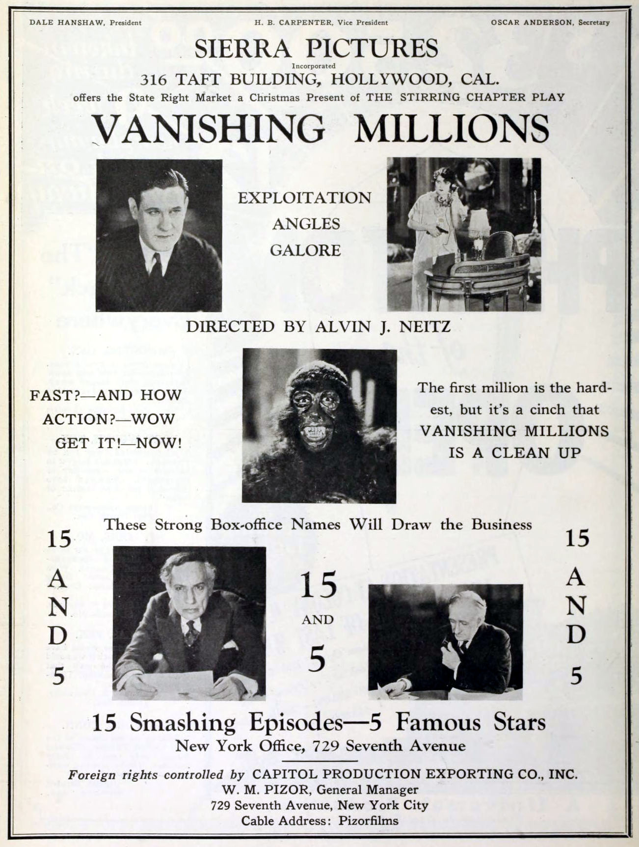 VANISHING MILLIONS